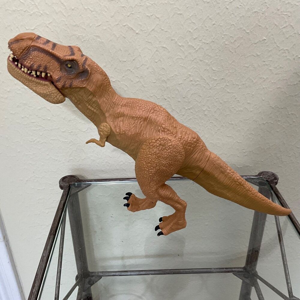 2015 Jurassic World Chomping T-Rex 16” Tyrannosaurus Rex Dinosaur Toy
